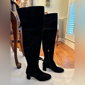 Tory Burch black over the knee boots